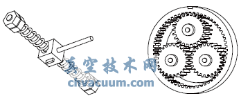 力矩簧組件和行星盤組件示意圖