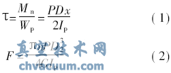 切應力S公式和變形F公式是各類彈簧的初始設計公式