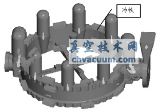 優(yōu)化方案二鑄件熱節(jié)分布圖