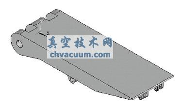 支架頂梁三維實體模型
